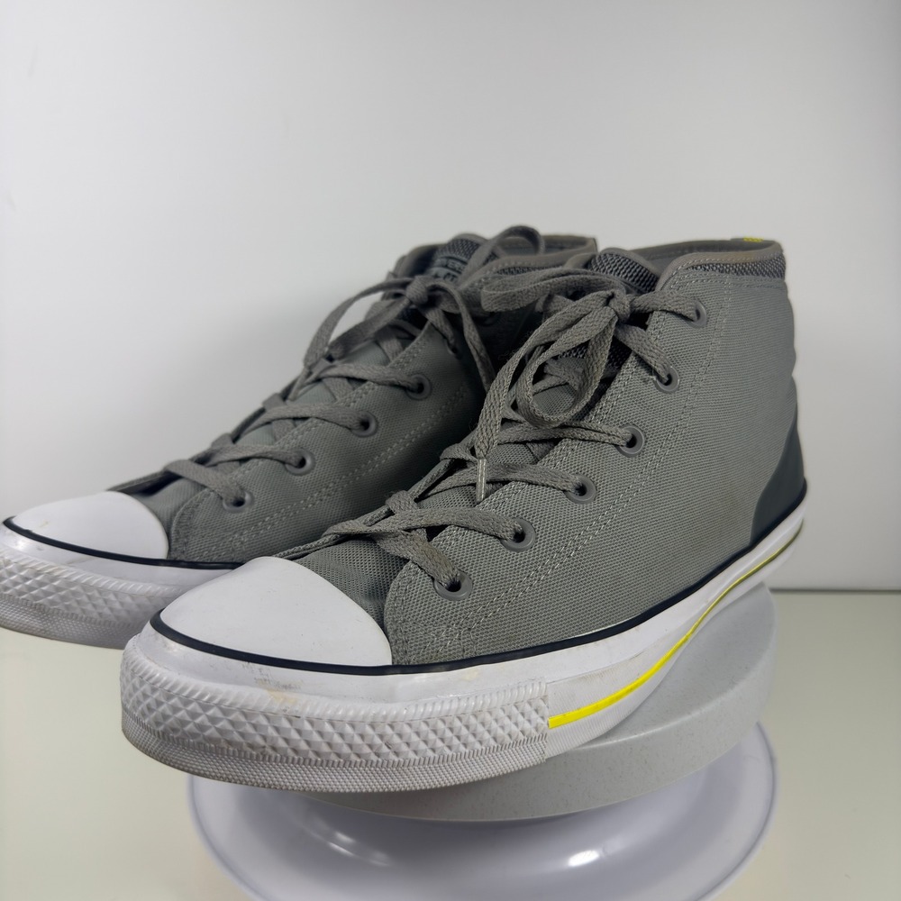 Converse Chuck Taylor Syde Street Mid Mens Size 13 Grey Yellow Sneakers - Picture 3 of 15